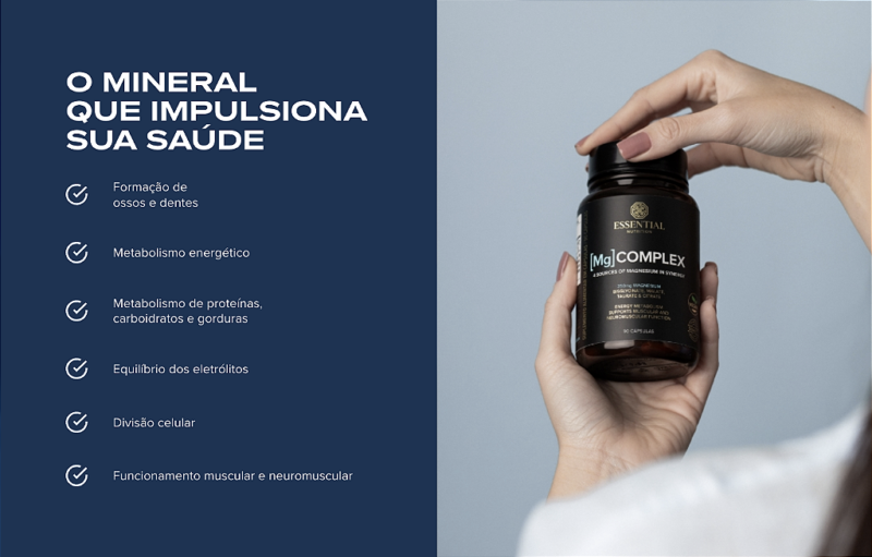 MG COMPLEX POTE 90 CAPS - ESSENTIAL NUTRITION