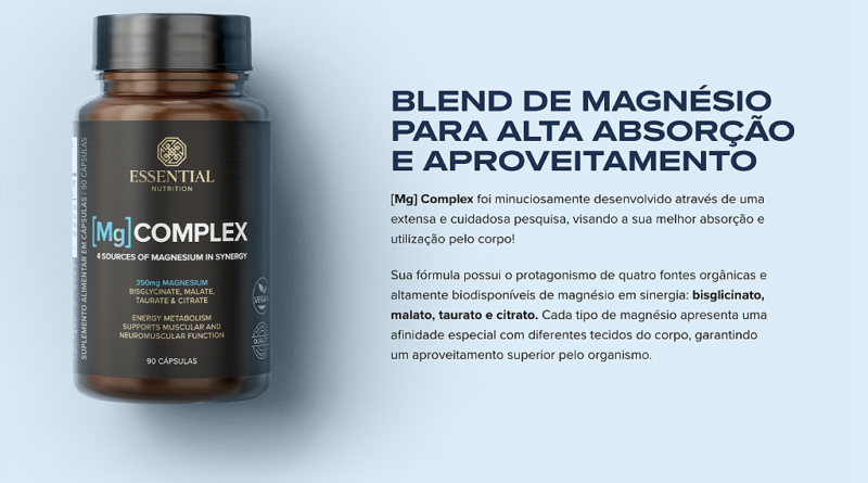 MG COMPLEX POTE 90 CAPS - ESSENTIAL NUTRITION