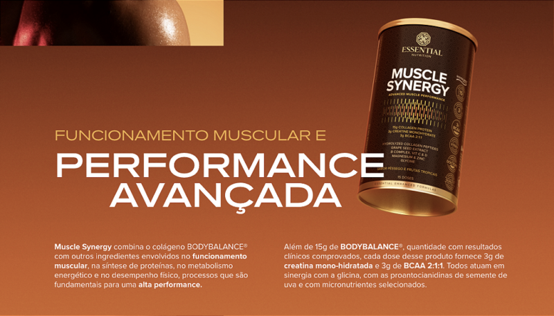 MUSCLE SYNERGY (JABUTICABA COM LIMAO) LATA 427GR - ESSENTIAL NUTRITION