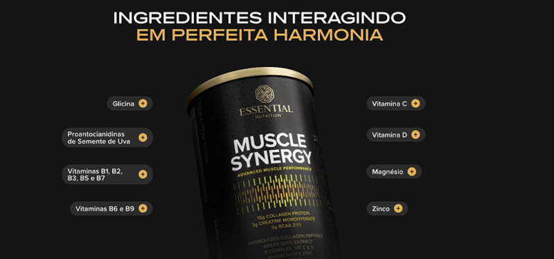 MUSCLE SYNERGY (JABUTICABA COM LIMAO) LATA 427GR - ESSENTIAL NUTRITION