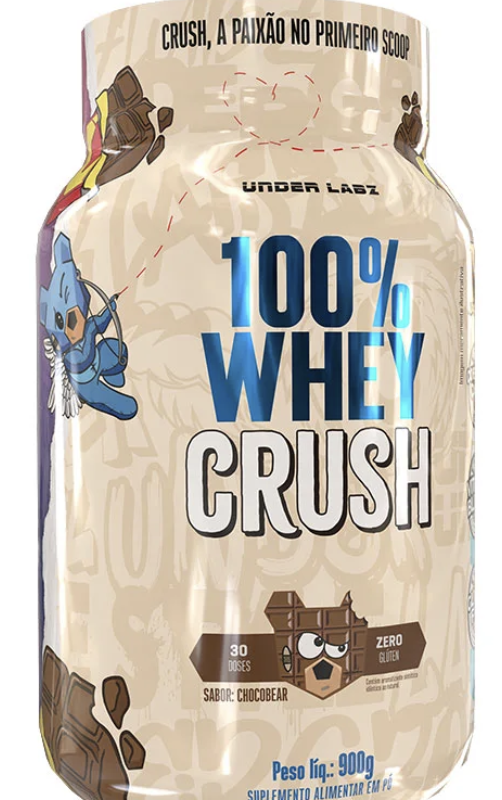 100% WHEY CRUSH 900 GR  CHOCOLATE - UNDER LABZ