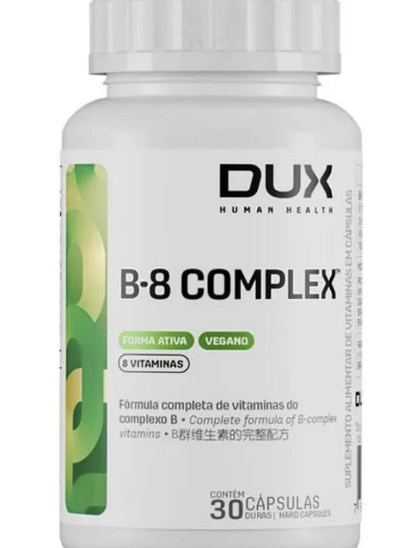 COMPLEXO B 30 CÁPSULAS - DUX NUTRITION