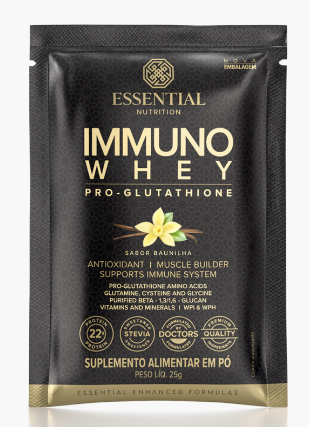 MONODOSE IMUNO WHEY PRO-GLUTATHIONE (BAUNILHA) 25 GR - ESSENTIAL NUTRITION