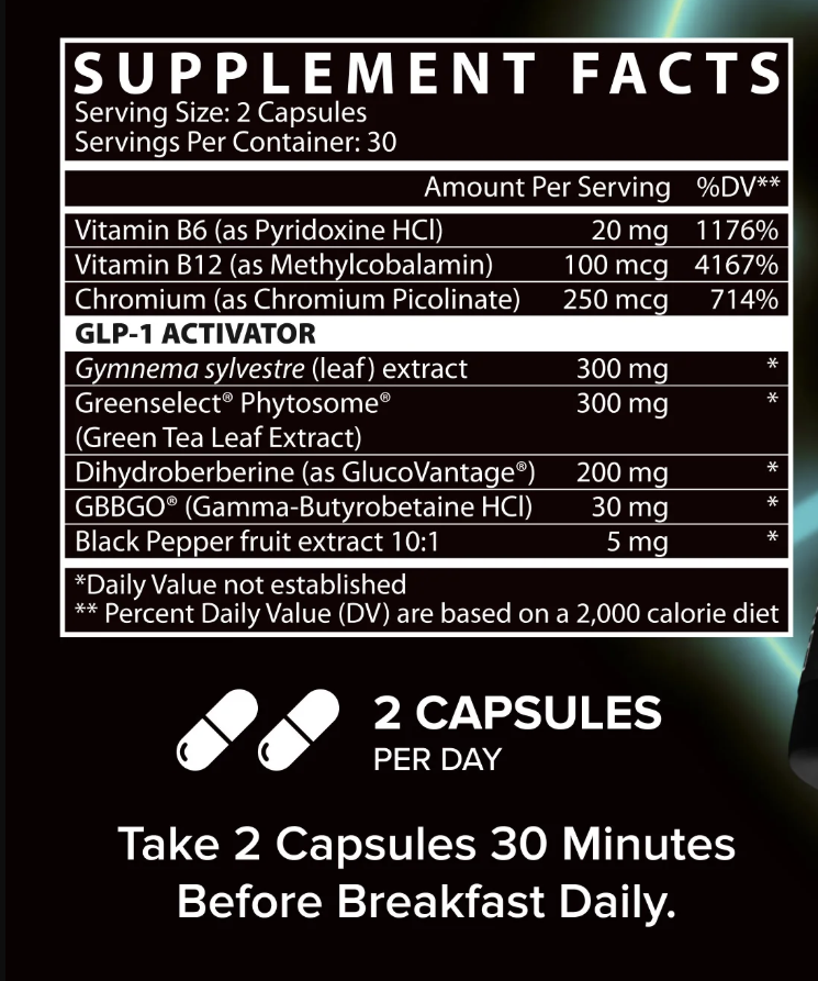 NEW GLP+ CONTROL 60 CAPSULAS - NUTREX