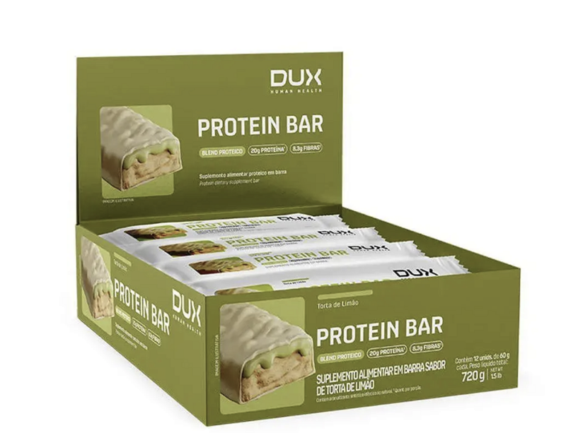 PROTEIN BAR 12 UNIDADES (TORTA DE LIMAO) 08-2026 - DUX NUTRITION