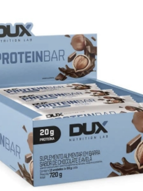 PROTEIN BAR 12 UNIDADES (CHOCOLATE AVELA) 08-2026 - DUX NUTRITION