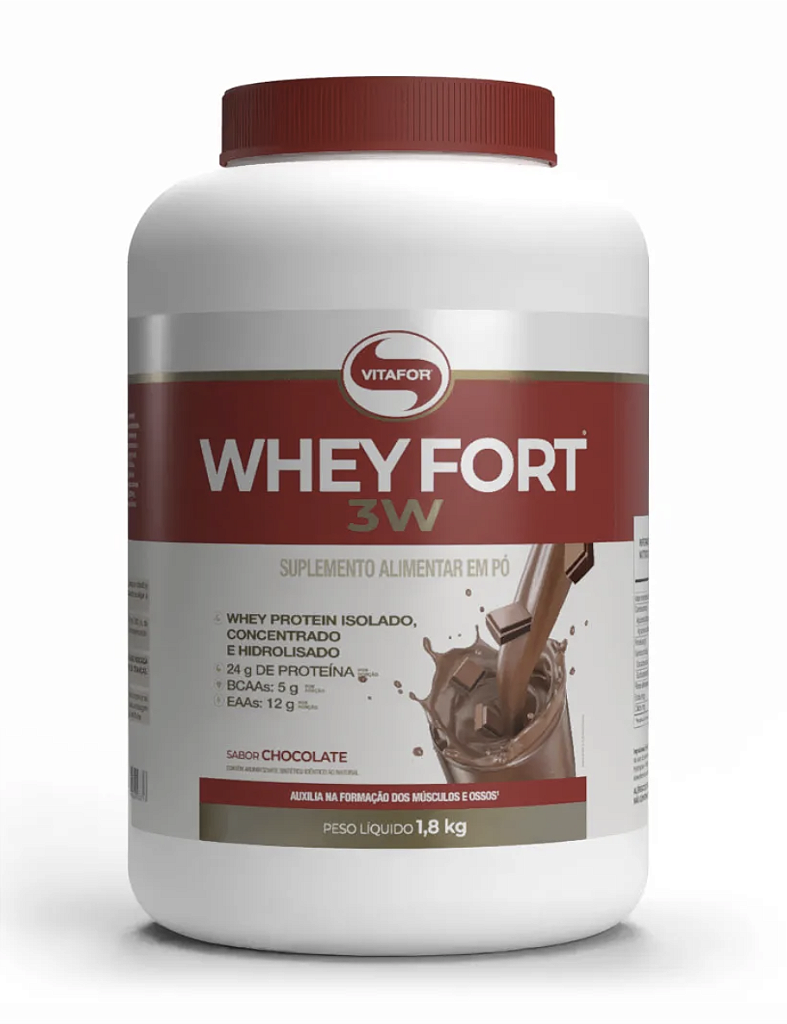WHEY FORT 3W 1.8 KG (BAUNILHA) - VITAFOR