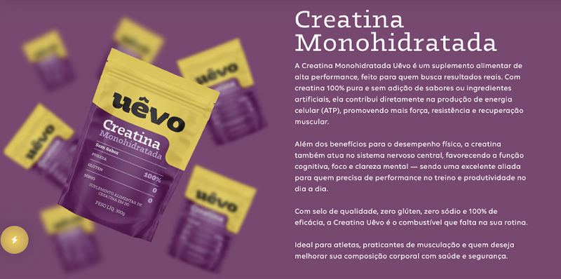 CREATINA MONOHIDRATADA 300 - UEVO