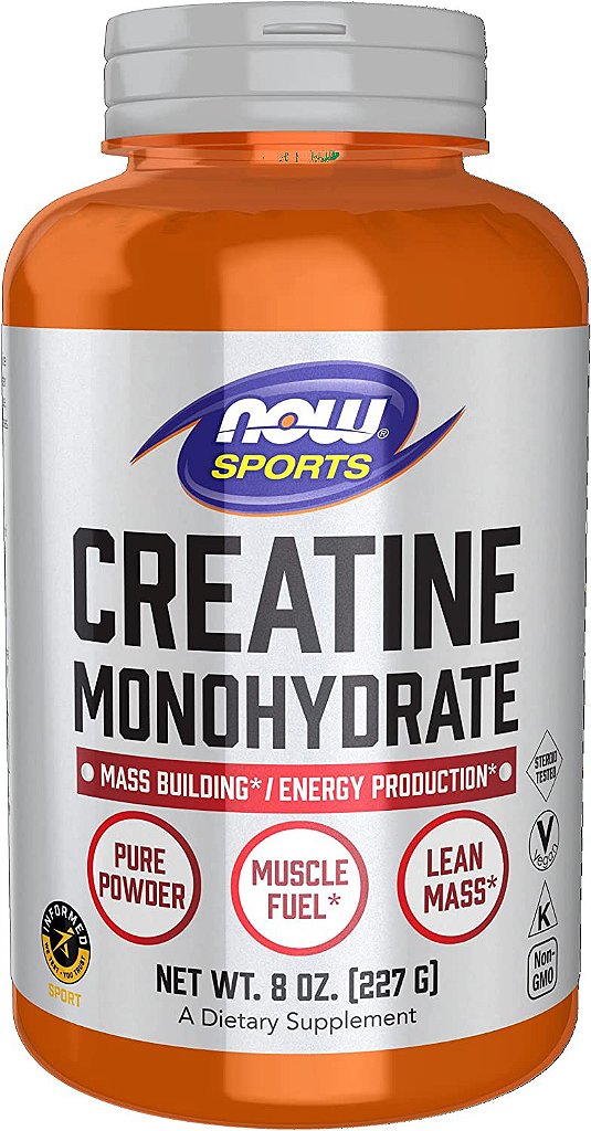 CREATINE MONOHYDRATE 227 GRAMAS - NOW FOODS