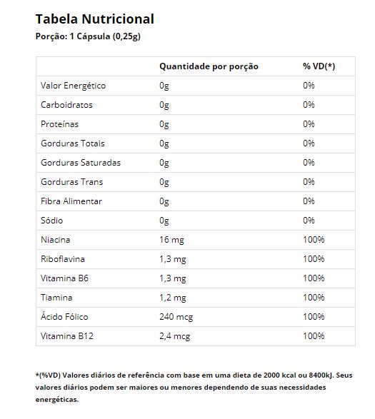 B-COMPLEX 90 CÁPSULAS - VITAMINLIFE