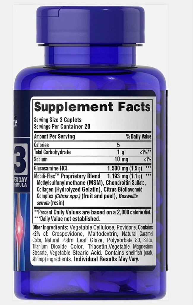 GLUCOSAMINE CHONDROITIN MSM  - PURITAN PRIDE