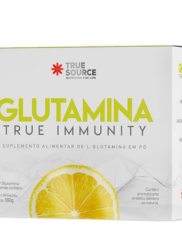 GLUTAMINA TRUE IMMUNITY 30 SACHES LIMÃO SICILIANO 180 GR - TRUE SOURCE