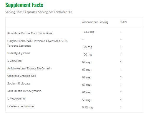 DETOX 60 CAPSULAS - KN NUTRITION