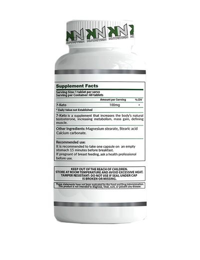 7-KETO 100 MG (IMPORTADO) 60 TABS - KN NUTRITION