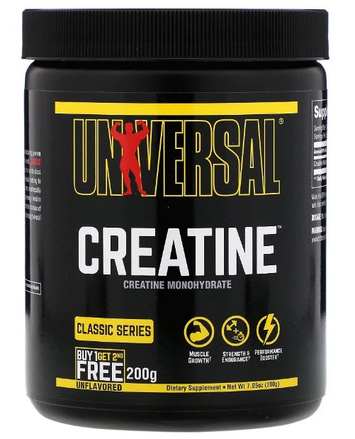 C. MONOHYDRATE 200 GR + 200 GR (COM SELO CR NUTRITION) - UNIVERSAL NUTRITION