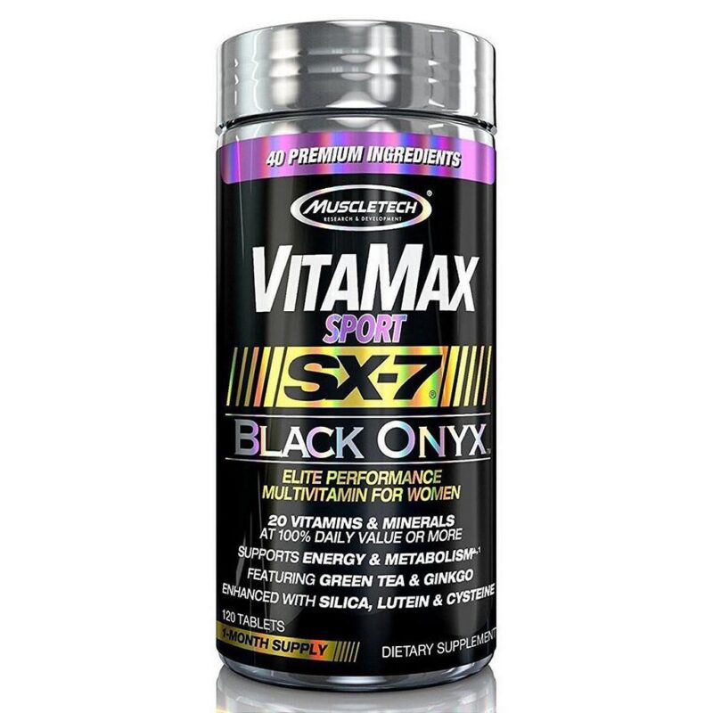 VITA MAX SPORT SX-7 BLACK ONYX - MULTIVITAMÍNICO PARA MULHERES!