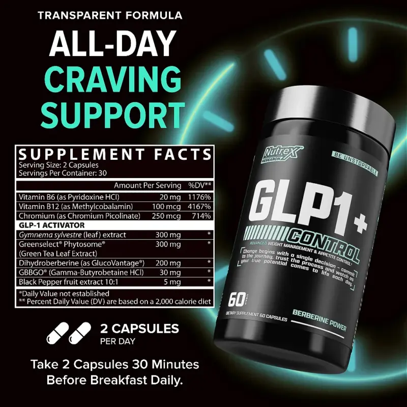 NEW GLP+ CONTROL 60 CAPSULAS - NUTREX