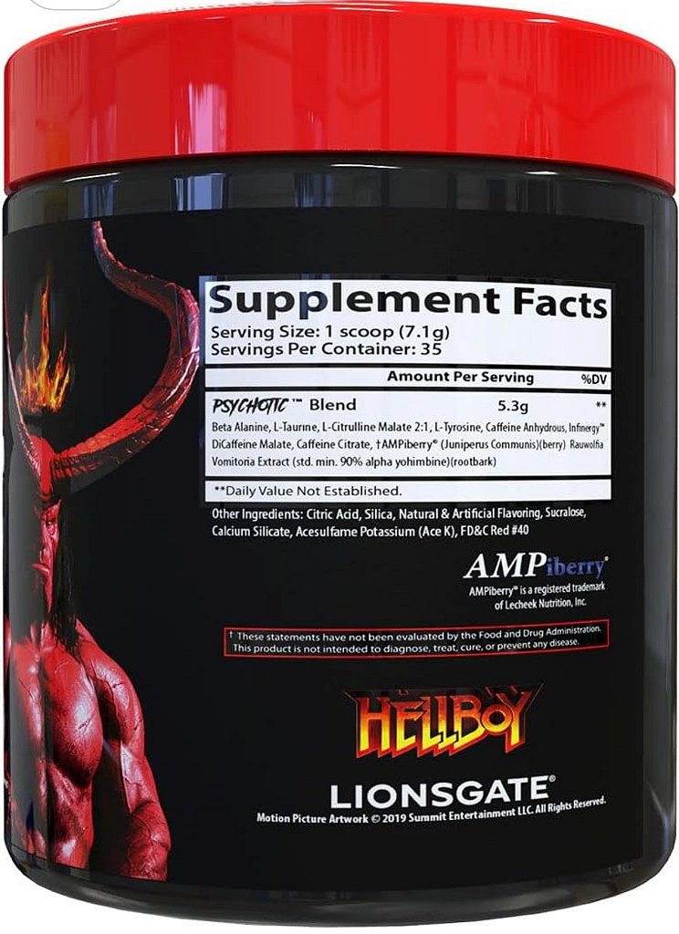 PSYCOTHIC HELLBOY 35 DOSES (FRUIT PUNCH) - INSANE LABZ