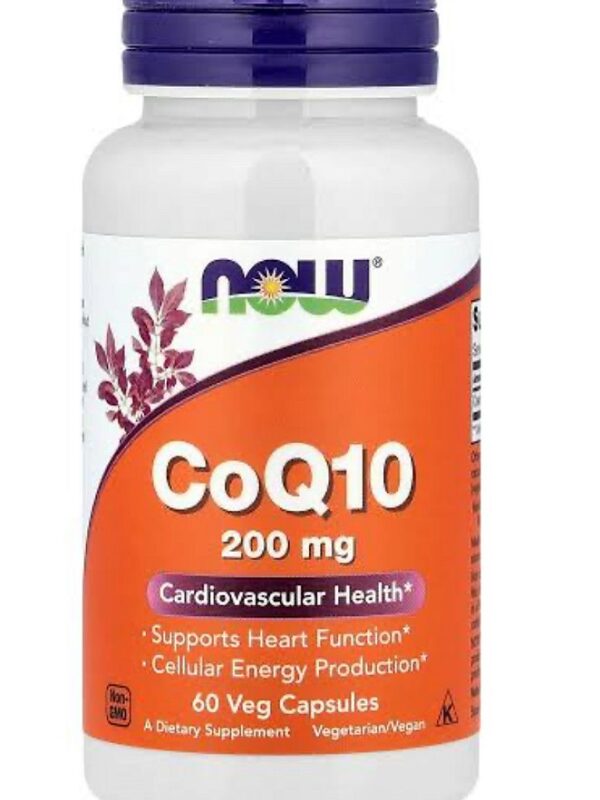 COQ10 200 MG 60 CAPS - NOW FOODS