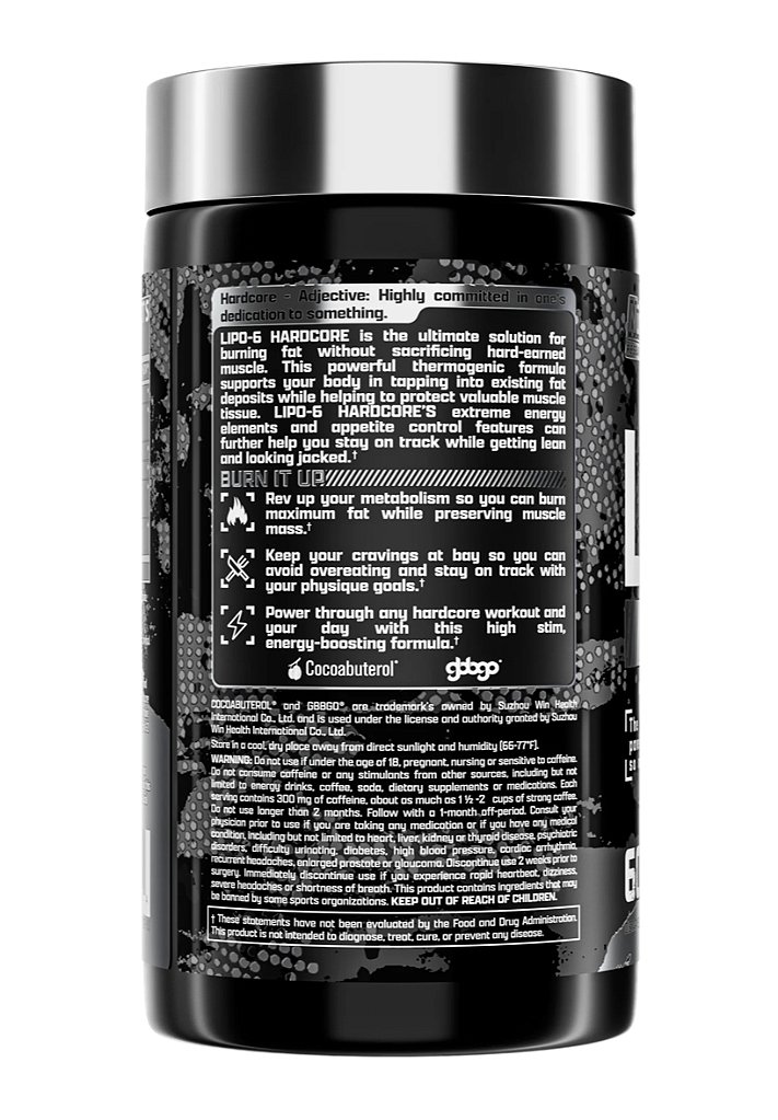 LIPO 6 HARDCORE 60 CÁPSULAS - NUTREX