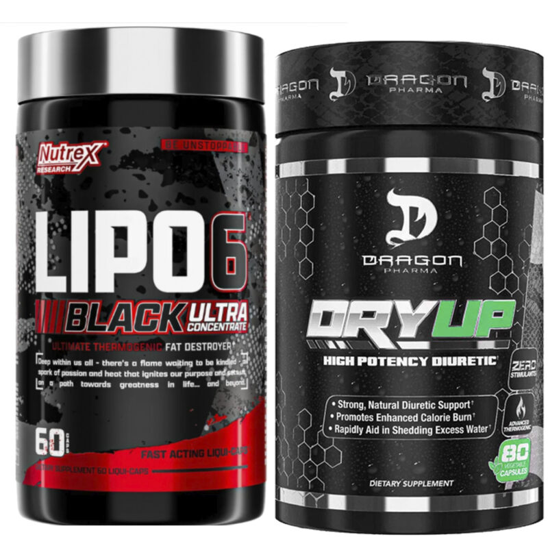 COMBO LIPO 6 BLACK UC 60 CAPS + DRYUP 60 CAPS DRAGON PHARMA