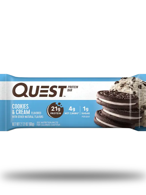 QUEST BAR COOKIES AND CREAM 60 GR (UNIDADE)