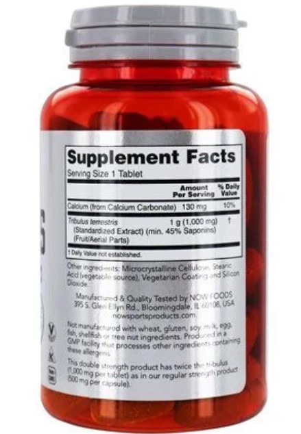 SUPLEMENT. TRIB- (180) TABLETS|| IMPORTADO- NOW FOODS