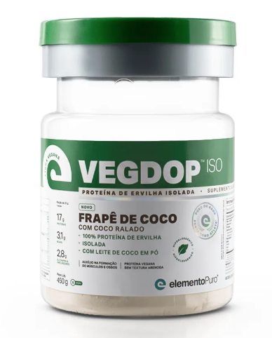 VEGDOP PROT. ERVILHA CHOCOLATE BELGA 450G - ELEMENTO PURO